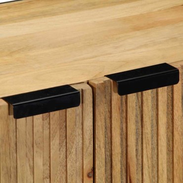 vidaXL 3 τεμ. Sideboards καφέ 60x33x75cm μασίφ ξύλο Mango
