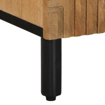 vidaXL 3 τεμ. Sideboards καφέ 60x33x75cm μασίφ ξύλο Mango
