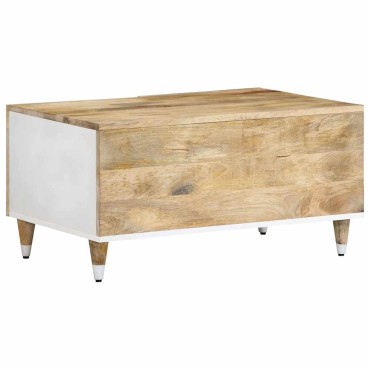 vidaXL Τραπεζάκι Σαλονιού 80x50x40cm από Μασίφ Ξύλο Μάνγκο 1 τεμ.