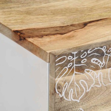 vidaXL Τραπεζάκι Σαλονιού 80x50x40cm από Μασίφ Ξύλο Μάνγκο 1 τεμ.