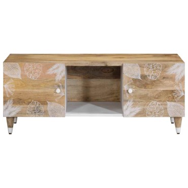 vidaXL Τραπεζάκι Σαλονιού 100x54x40cm από Μασίφ Ξύλο Μάνγκο 1 τεμ.