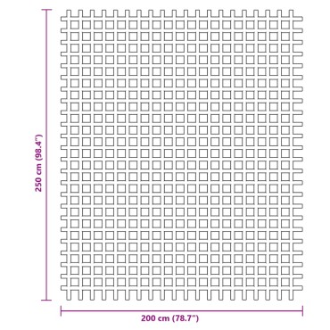 vidaXL Χαλί Σκηνής Μπλε 2,5x2 μ.