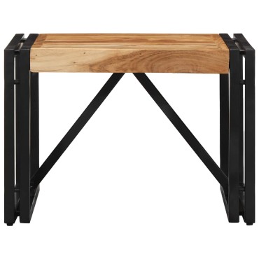vidaXL Τραπεζάκι σαλονιού 50x50x35cm μασίφ ξύλο ακακίας 1 τεμ.