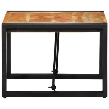 vidaXL Τραπεζάκι σαλονιού 50x50x35cm μασίφ ξύλο ακακίας 1 τεμ.