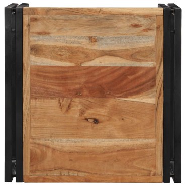 vidaXL Τραπεζάκι σαλονιού 50x50x35cm μασίφ ξύλο ακακίας 1 τεμ.
