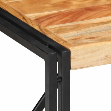 vidaXL Τραπεζάκι σαλονιού 50x50x35cm μασίφ ξύλο ακακίας 1 τεμ.