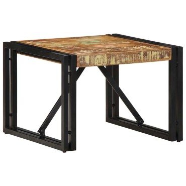 vidaXL Τραπεζάκι σαλονιού πολύχρωμο 50x50x35cm Ξύλο μασίφ ανακυκλωμένο 1 τεμ.
