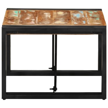 vidaXL Τραπεζάκι σαλονιού πολύχρωμο 50x50x35cm Ξύλο μασίφ ανακυκλωμένο 1 τεμ.