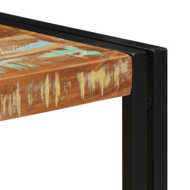 vidaXL Τραπεζάκι σαλονιού πολύχρωμο 50x50x35cm Ξύλο μασίφ ανακυκλωμένο 1 τεμ.