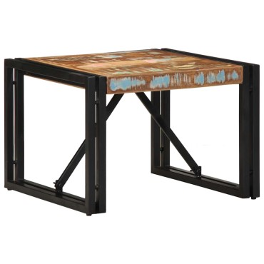 vidaXL Τραπεζάκι σαλονιού πολύχρωμο 50x50x35cm Ξύλο μασίφ ανακυκλωμένο 1 τεμ.