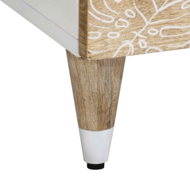 vidaXL Κομοδίνο 50x33x60cm από Μασίφ Ξύλο Μάνγκο 1 τεμ.