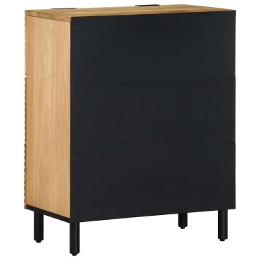 vidaXL Sideboards 2 τεμ. καφέ 60x33x75cm μασίφ ξύλο Mango