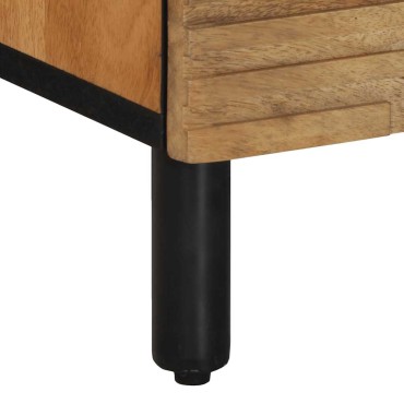 vidaXL Sideboards 2 τεμ. καφέ 60x33x75cm μασίφ ξύλο Mango
