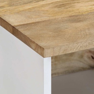 vidaXL Τραπεζάκι Σαλονιού 80x50x40cm από Μασίφ Ξύλο Μάνγκο 1 τεμ.