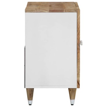 vidaXL Ντουλάπι Μπάνιου 62x33x58cm από Μασίφ Ξύλο Μάνγκο