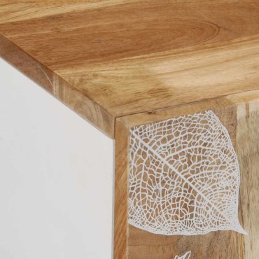 vidaXL Ντουλάπι Μπάνιου 62x33x58cm από Μασίφ Ξύλο Μάνγκο