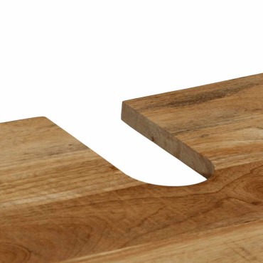 vidaXL Ντουλάπι Μπάνιου 62x33x58cm από Μασίφ Ξύλο Μάνγκο