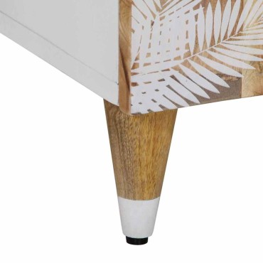 vidaXL Ντουλάπι Μπάνιου 62x33x58cm από Μασίφ Ξύλο Μάνγκο