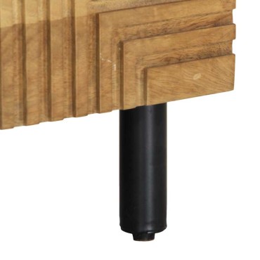 vidaXL Τραπεζάκι σαλονιού καφέ 80x50x40cm μασίφ ξύλο Mango 1 τεμ.