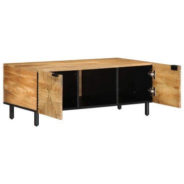 vidaXL Τραπεζάκι σαλονιού καφέ 100x54x40cm μασίφ ξύλο Mango 1 τεμ.