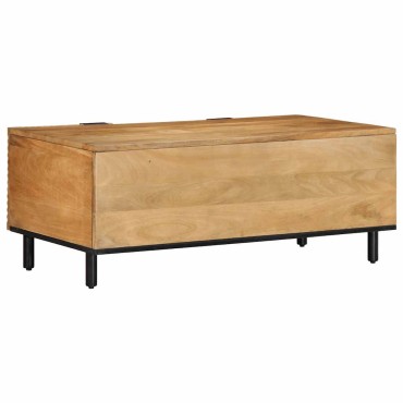 vidaXL Τραπεζάκι σαλονιού καφέ 100x54x40cm μασίφ ξύλο Mango 1 τεμ.