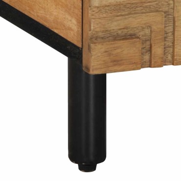 vidaXL Τραπεζάκι σαλονιού καφέ 100x54x40cm μασίφ ξύλο Mango 1 τεμ.