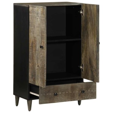 vidaXL Highboard 60x33x110cm μασίφ ξύλο Mango 1 τεμ.