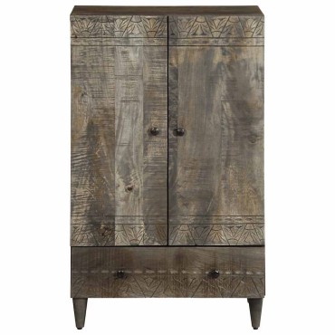 vidaXL Highboard 60x33x110cm μασίφ ξύλο Mango 1 τεμ.