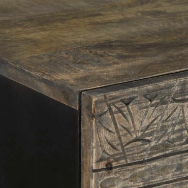 vidaXL Highboard 60x33x110cm μασίφ ξύλο Mango 1 τεμ.