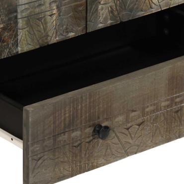 vidaXL Highboard 60x33x110cm μασίφ ξύλο Mango 1 τεμ.