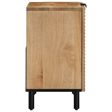 vidaXL ντουλάπι νιπτήρα μπάνιου καφέ 62x33x58cm μασίφ ξύλο Mango