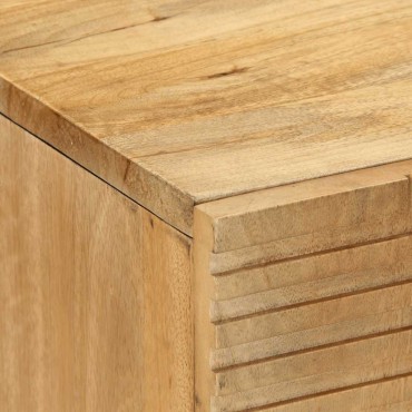 vidaXL ντουλάπι νιπτήρα μπάνιου καφέ 62x33x58cm μασίφ ξύλο Mango