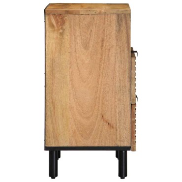vidaXL Κομοδίνο καφέ 50x33x60cm μασίφ ξύλο Mango 1 τεμ.