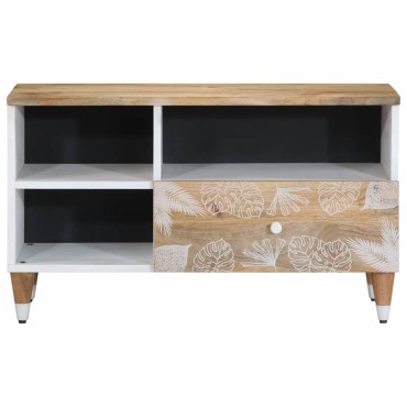 ντουλάπι τηλεόρασης vidaXL 80x33,5x46cm μασίφ ξύλο Mango