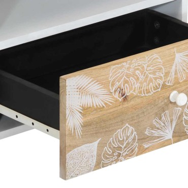 ντουλάπι τηλεόρασης vidaXL 80x33,5x46cm μασίφ ξύλο Mango