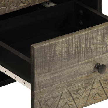vidaXL Sideboard 40x33x75cm μασίφ ξύλο Mango 1 τεμ.