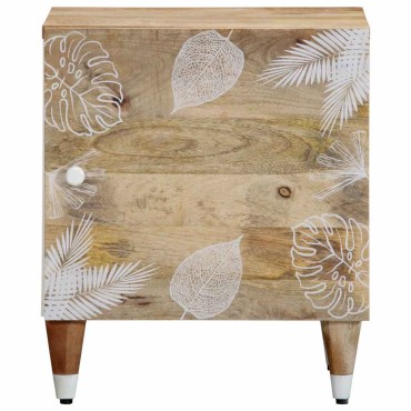 vidaXL Κομοδίνο 40x33,5x46cm μασίφ ξύλο Mango 1 τεμ.