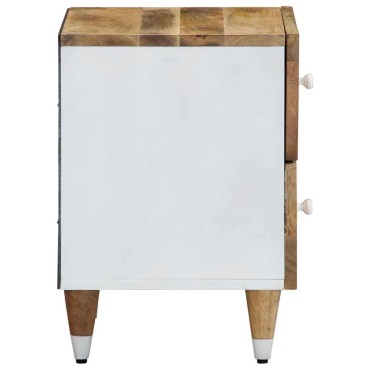 vidaXL Κομοδίνο 40x33,5x46cm μασίφ ξύλο Mango 1 τεμ.