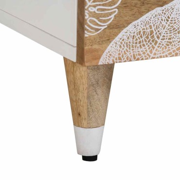 vidaXL Κομοδίνο 40x33,5x46cm μασίφ ξύλο Mango 1 τεμ.