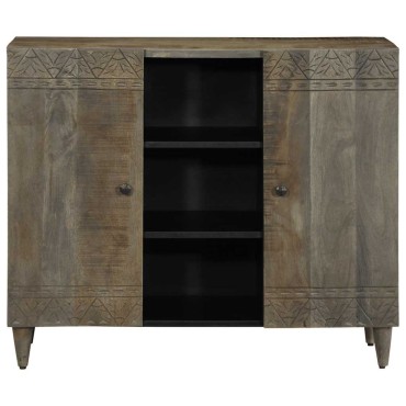 vidaXL Sideboard 90x33x75cm μασίφ ξύλο Mango 1 τεμ.