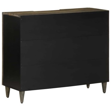 vidaXL Sideboard 90x33x75cm μασίφ ξύλο Mango 1 τεμ.