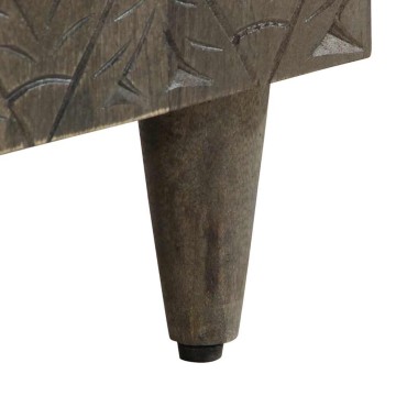 vidaXL Sideboard 90x33x75cm μασίφ ξύλο Mango 1 τεμ.