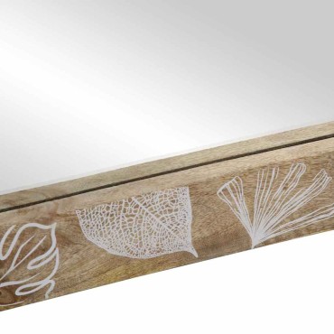 vidaXL Καθρέφτης μπάνιου 50x3x70cm από μασίφ ξύλο Mango