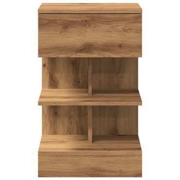 vidaXL Κομοδίνα 2 τεμ. Artisan Oak 40x35x65cm Κατασκευασμένο ξύλο