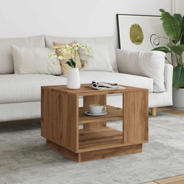 vidaXL Τραπεζάκι σαλονιού Artisan Oak 55x55x42cm Κατασκευασμένο ξύλο 1 τεμ.