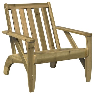 vidaXL Καρέκλα κήπου Adirondack 75x77x77cm Εμποτισμένο ξύλο πεύκο 1 τεμ.