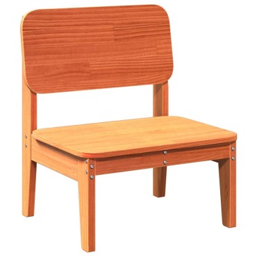 vidaXL Καρέκλα κήπου Wax Brown 60x52,5x72cm Στερεό ξύλο πεύκου 1 τεμ.