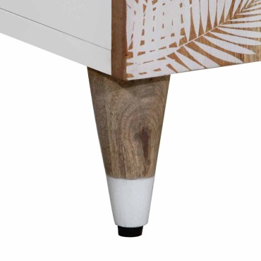 vidaXL Ντουλάπι Μπάνιου 38x33,5x160cm από Μασίφ Ξύλο Μάνγκο
