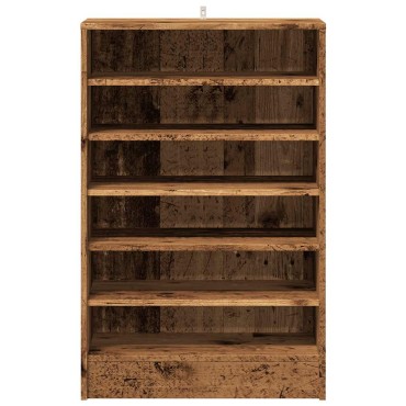 vidaXL Παπουτσοθήκη Όψη Παλαιού Ξύλου 60x35x92cm Επεξεργασμένο Ξύλο