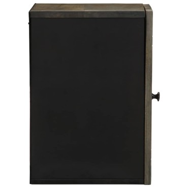 vidaXL Ντουλάπι Μπάνιου Επιτοίχιο 38x33x48cm από Μασίφ Ξύλο Μάνγκο